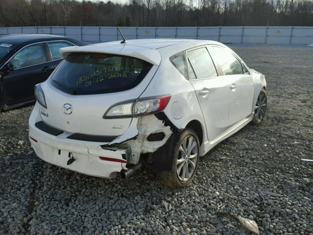 JM1BL1H56A1132844 - 2010 MAZDA 3 S WHITE photo 4