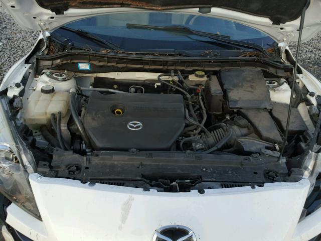 JM1BL1H56A1132844 - 2010 MAZDA 3 S WHITE photo 7