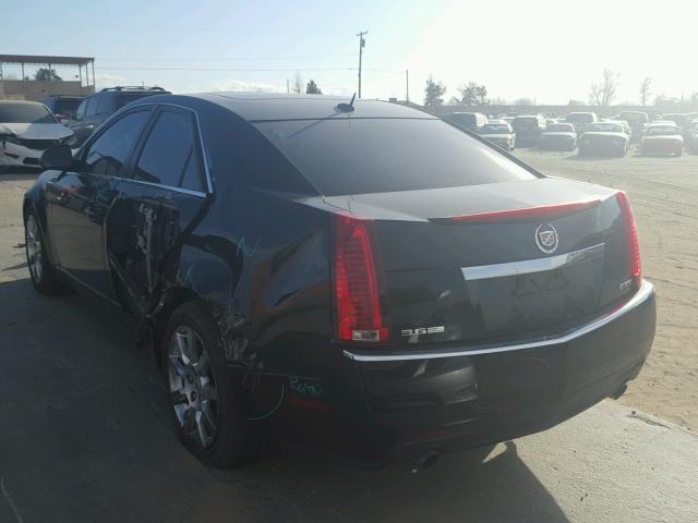 1G6DP57V480115307 - 2008 CADILLAC CTS HI FEA BLACK photo 3