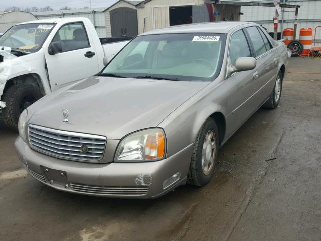 1G6KD54Y41U236433 - 2001 CADILLAC DEVILLE TAN photo 2