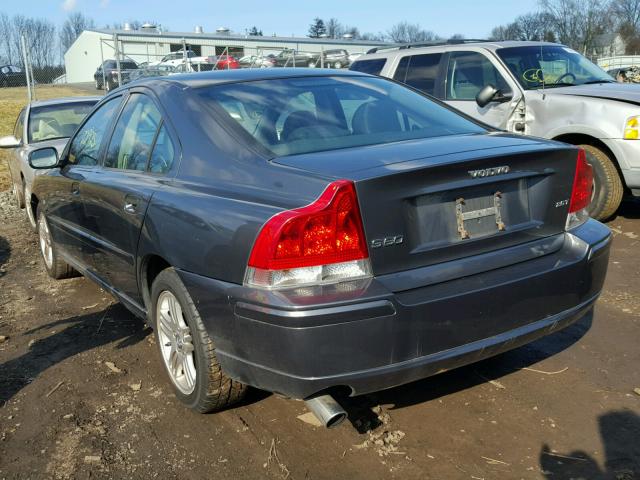 YV1RS592272641565 - 2007 VOLVO S60 2.5T CHARCOAL photo 3