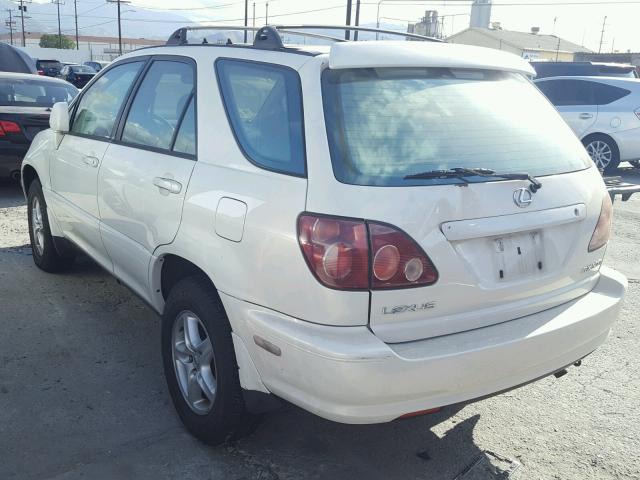 JT6HF10U3X0082527 - 1999 LEXUS RX 300 WHITE photo 3