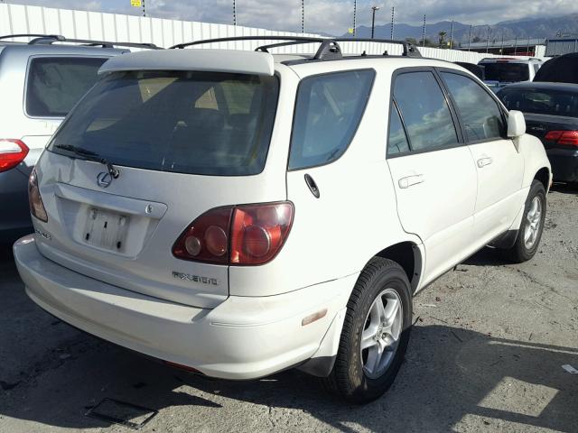 JT6HF10U3X0082527 - 1999 LEXUS RX 300 WHITE photo 4