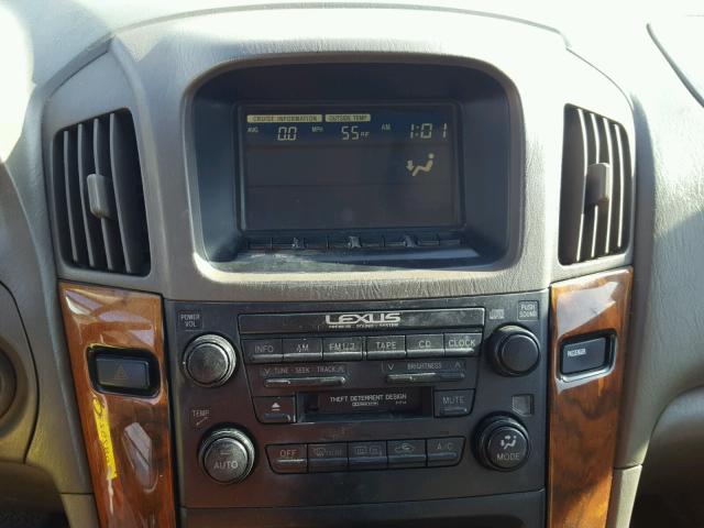 JT6HF10U3X0082527 - 1999 LEXUS RX 300 WHITE photo 9