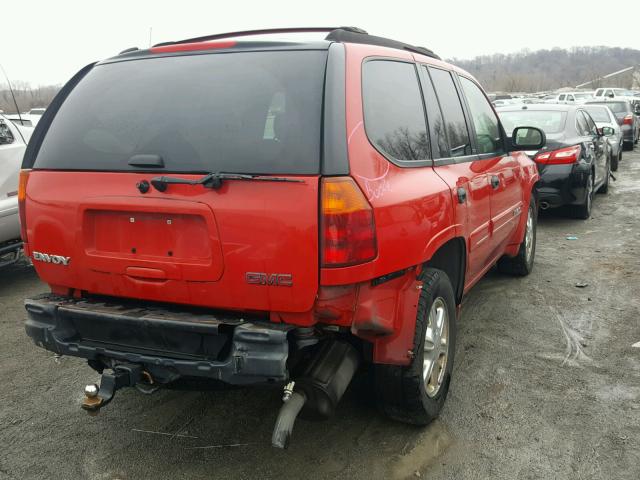 1GKDT13S122440428 - 2002 GMC ENVOY RED photo 4