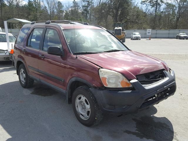 SHSRD68404U201340 - 2004 HONDA CR-V LX MAROON photo 1