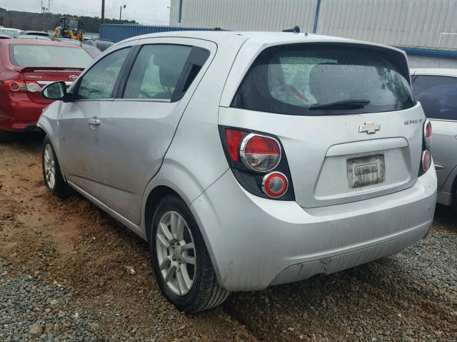 1G1JC6SH9C4181977 - 2012 CHEVROLET SONIC LT SILVER photo 3