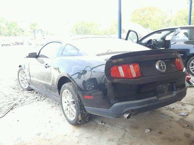 1ZVBP8AM5C5231467 - 2012 FORD MUSTANG BLACK photo 3