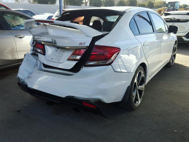 2HGFB6E57FH709073 - 2015 HONDA CIVIC SI WHITE photo 4