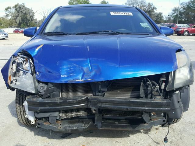 3N1AB6AP5AL726361 - 2010 NISSAN SENTRA 2.0 BLUE photo 9