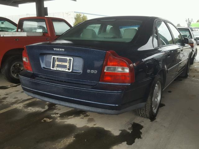 YV1TS92D431315064 - 2003 VOLVO S80 BLUE photo 4