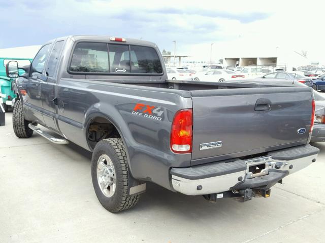 1FTSX21P45EB98510 - 2005 FORD F250 SUPER GRAY photo 3