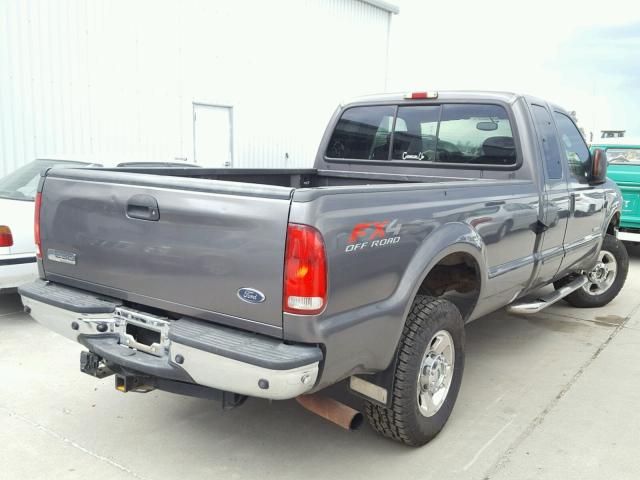 1FTSX21P45EB98510 - 2005 FORD F250 SUPER GRAY photo 4