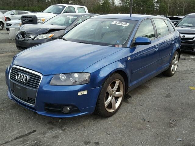 WAUKD78P77A067168 - 2007 AUDI A3 S-LINE BLUE photo 2