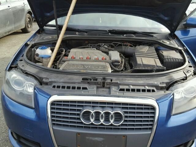 WAUKD78P77A067168 - 2007 AUDI A3 S-LINE BLUE photo 7