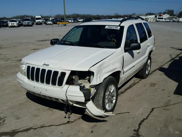 1J4GX58NX3C531131 - 2003 JEEP GRAND CHER WHITE photo 2