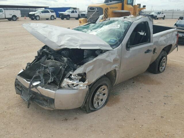 1GCEC14C38Z267776 - 2008 CHEVROLET SILVERADO TAN photo 2