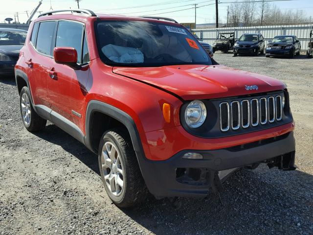 ZACCJBBT2GPC64273 - 2016 JEEP RENEGADE L RED photo 1