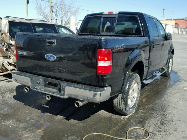 1FTPW14525KE20511 - 2005 FORD F150 SUPER BLACK photo 4