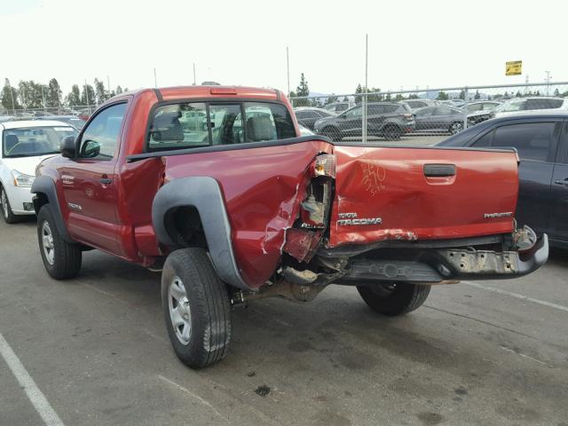 5TENX62NX5Z085126 - 2005 TOYOTA TACOMA PRE RED photo 3