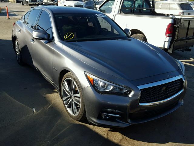 JN1AV7AP4GM490331 - 2016 INFINITI Q50 HYBRID GRAY photo 1