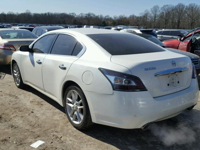 1N4AA5AP8EC470217 - 2014 NISSAN MAXIMA S WHITE photo 3