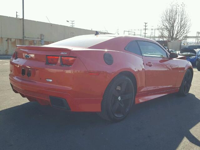 2G1FK1EJ5B9108238 - 2011 CHEVROLET CAMARO 2SS ORANGE photo 4