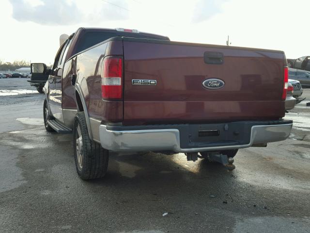 1FTPX12585NB35987 - 2005 FORD F150 BURGUNDY photo 3