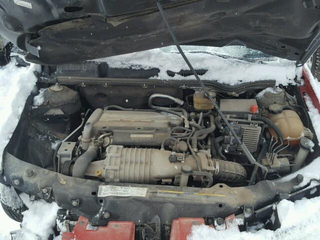 1G8AY12P85Z120669 - 2005 SATURN ION REDLIN RED photo 7