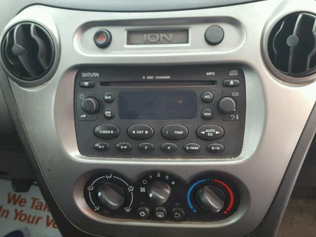 1G8AY12P85Z120669 - 2005 SATURN ION REDLIN RED photo 9