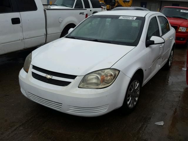 1G1AT58H097291910 - 2009 CHEVROLET COBALT LT WHITE photo 2