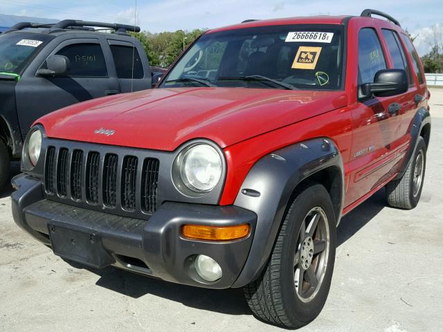 1J4GL48K53W673767 - 2003 JEEP LIBERTY SP RED photo 2