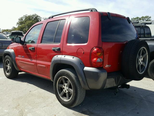 1J4GL48K53W673767 - 2003 JEEP LIBERTY SP RED photo 3