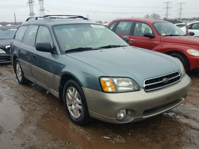 4S3BH665627640831 - 2002 SUBARU LEGACY OUT GREEN photo 1