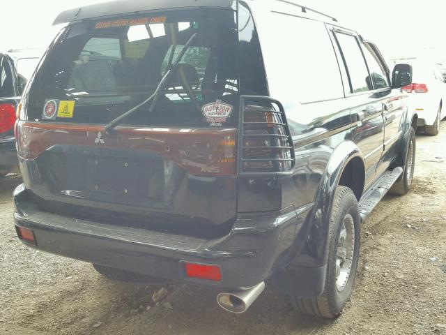 JA4LS31R82J062856 - 2002 MITSUBISHI MONTERO SP BLACK photo 4