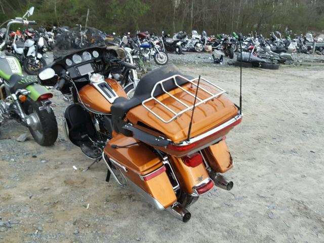 1HD1KEL15EB677751 - 2014 HARLEY-DAVIDSON FLHTK ELEC 橙色 照片 3