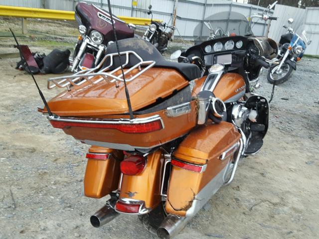 1HD1KEL15EB677751 - 2014 HARLEY-DAVIDSON FLHTK ELEC 橙色 照片 4