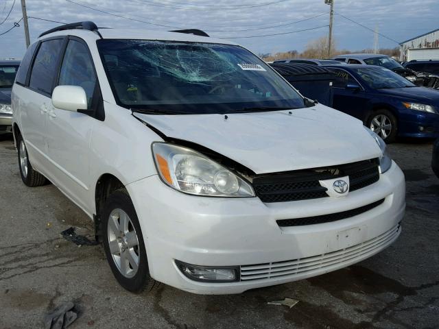 5TDZA22C84S076902 - 2004 TOYOTA SIENNA XLE WHITE photo 1