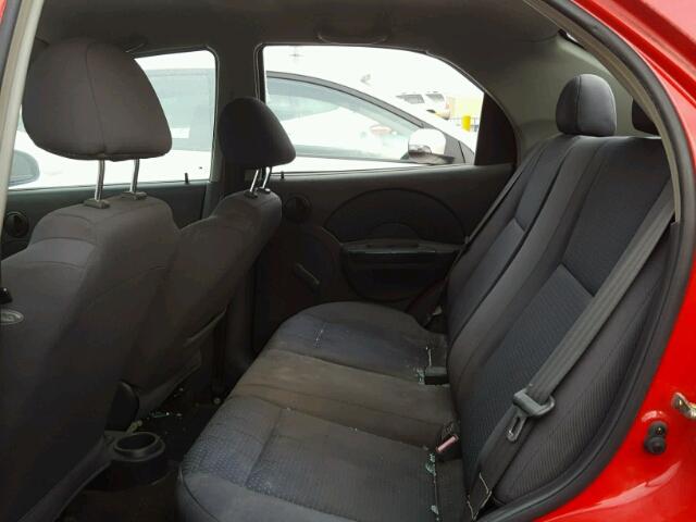KL1TD56676B651107 - 2006 CHEVROLET AVEO BASE Qırmızı foto 6