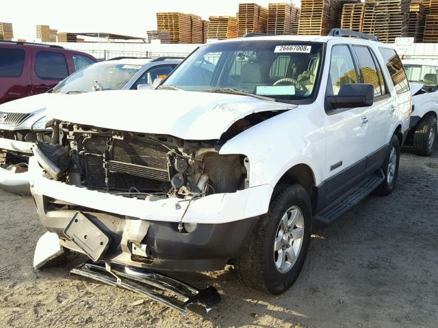 1FMFU15587LA81763 - 2007 FORD EXPEDITION WHITE photo 2