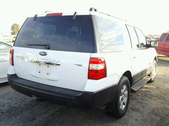 1FMFU15587LA81763 - 2007 FORD EXPEDITION WHITE photo 4