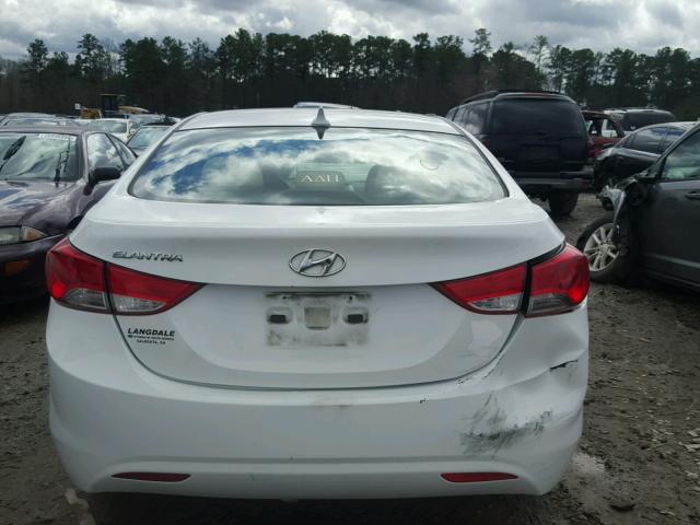 5NPDH4AE1BH026639 - 2011 HYUNDAI ELANTRA GL WHITE photo 9