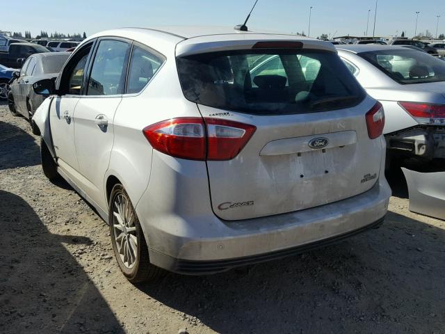 1FADP5BU2DL506529 - 2013 FORD C-MAX SEL WHITE photo 3