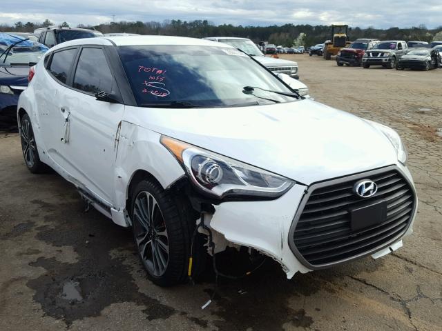 KMHTC6AE5GU273242 - 2016 HYUNDAI VELOSTER T WHITE photo 1