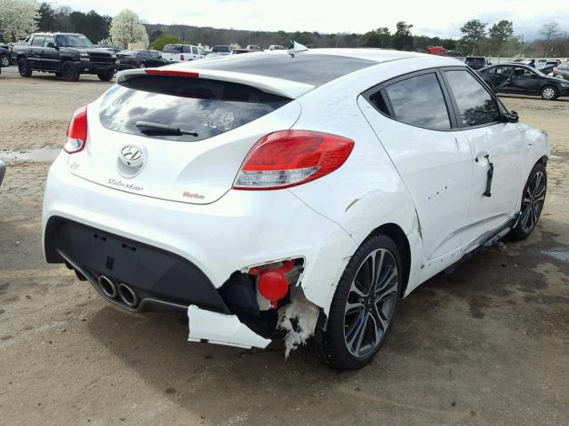 KMHTC6AE5GU273242 - 2016 HYUNDAI VELOSTER T WHITE photo 4