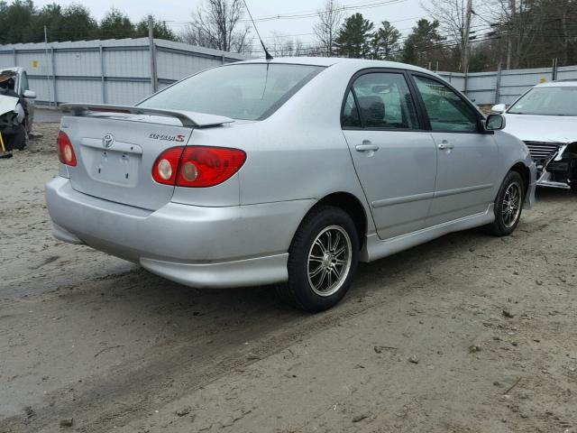 2T1BR32E16C597828 - 2006 TOYOTA COROLLA CE SILVER photo 4