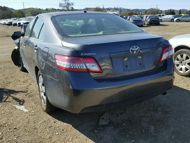 4T1BF3EK4BU200857 - 2011 TOYOTA CAMRY BASE CHARCOAL photo 3