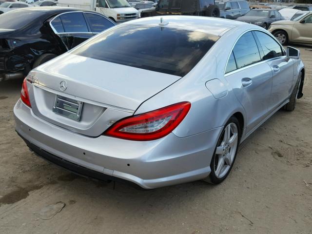 WDDLJ7DB3CA029091 - 2012 MERCEDES-BENZ CLS 550 SILVER photo 4