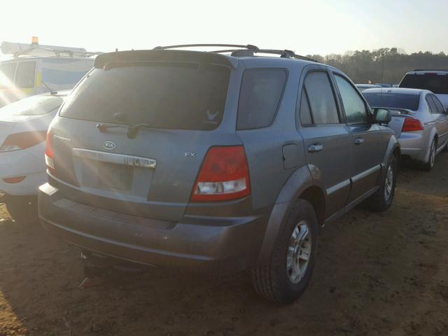 KNDJD733135169538 - 2003 KIA SORENTO EX BLUE photo 4