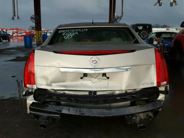 1G6DP57V980119286 - 2008 CADILLAC CTS HI FEA GOLD photo 9